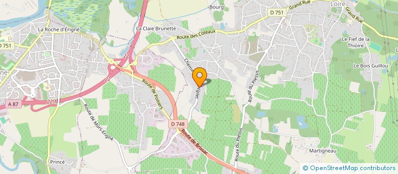 localisation de l'entreprise MONSIEUR PIERRE LAMBERT  LES GARENNES SUR LOIRE