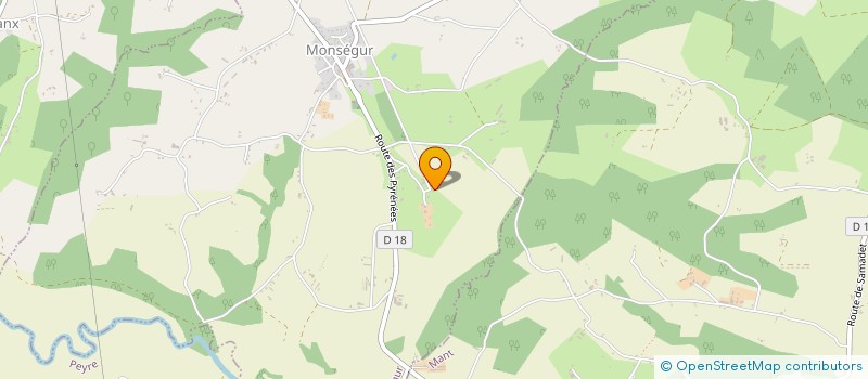localisation de l'entreprise MONSIEUR PIERRE LAMOTHE  MONSEGUR