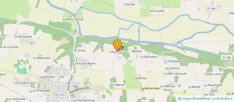 localisation de l'entreprise MONSIEUR PIERRE LAMY  PEILLAC