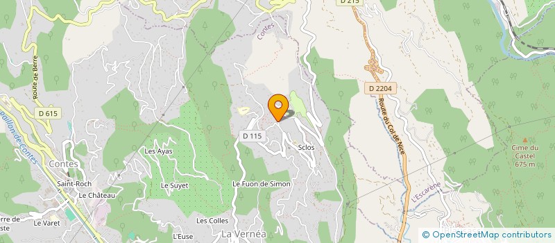 localisation de l'entreprise MONSIEUR PIERRE LANCON  CONTES