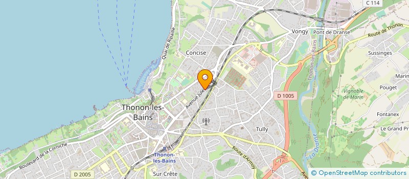 localisation de l'entreprise MONSIEUR PIERRE LANFREY à THONON-LES-BAINS