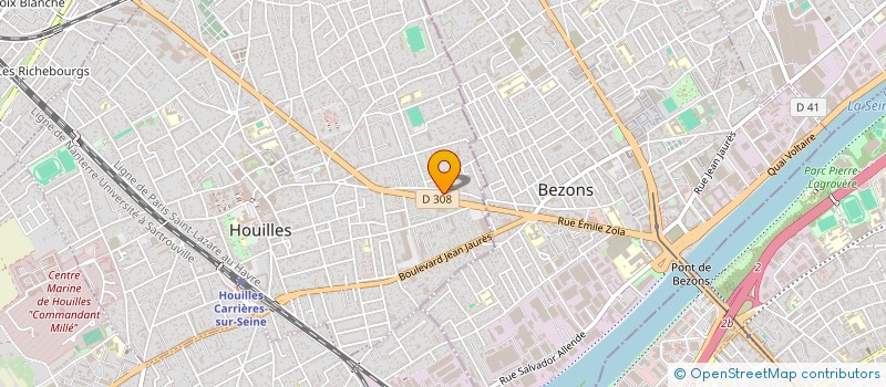 localisation de l'entreprise MONSIEUR PIERRE LANNEBERE  HOUILLES