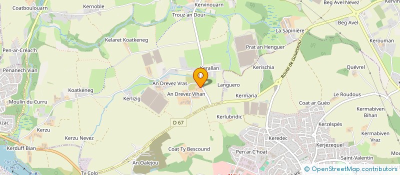 localisation de l'entreprise MONSIEUR PIERRE LAOT  MILIZAC-GUIPRONVEL