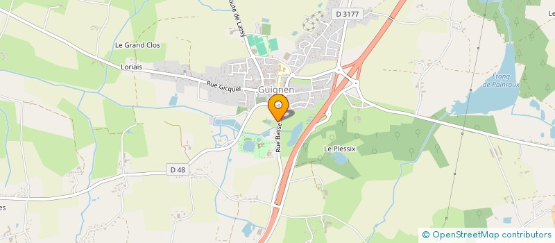 localisation de l'entreprise MONSIEUR PIERRE LAPERCHE  GUIGNEN