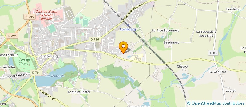 localisation de l'entreprise MONSIEUR PIERRE LAQUERBE  COMBOURG