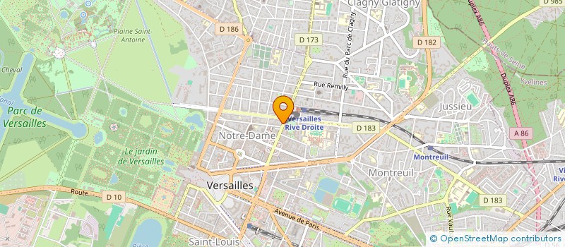 localisation de l'entreprise MONSIEUR PIERRE LAROZE à VERSAILLES