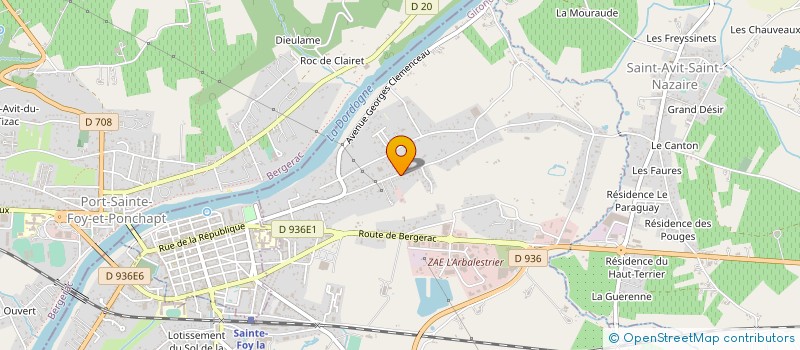 localisation de l'entreprise MONSIEUR PIERRE LARUE  PINEUILH