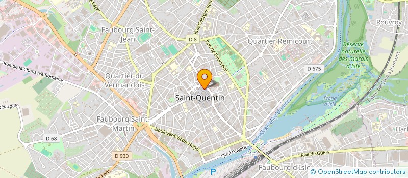 localisation de l'entreprise MONSIEUR PIERRE LARZUL à SAINT-QUENTIN