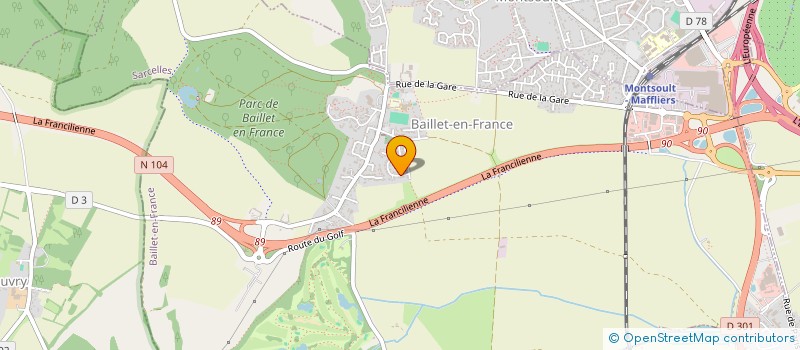 localisation de l'entreprise MONSIEUR PIERRE LASCAR  BAILLET-EN-FRANCE