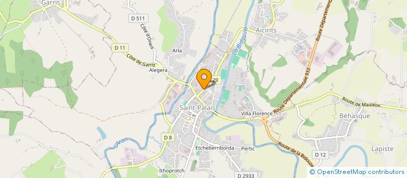 localisation de l'entreprise MONSIEUR PIERRE LASSALLE  SAINT-PALAIS