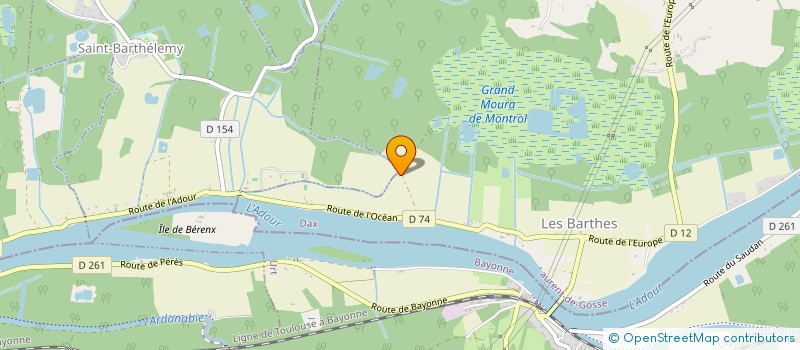 localisation de l'entreprise MONSIEUR PIERRE LASSUS  SAINT-LAURENT-DE-GOSSE