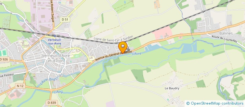 localisation de l'entreprise MONSIEUR PIERRE LAUNAY  VERNEUIL D'AVRE ET D'ITON