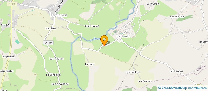 localisation de l'entreprise MONSIEUR PIERRE LAUNEY  TOLLEVAST