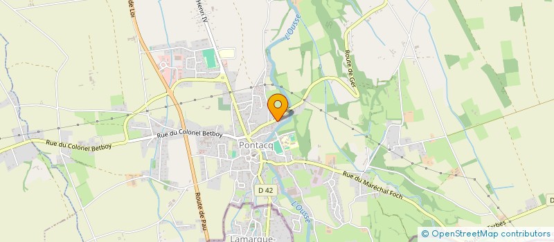 localisation de l'entreprise MONSIEUR PIERRE LAURENCET  PONTACQ