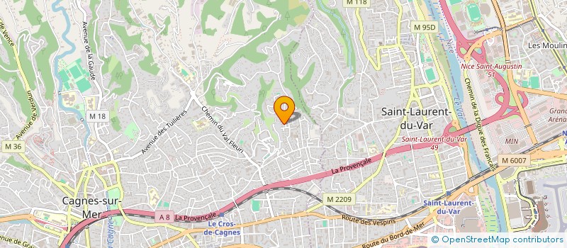 localisation de l'entreprise MONSIEUR PIERRE LAURENS à CAGNES-SUR-MER