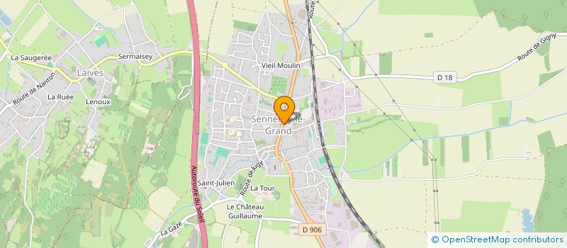 localisation de l'entreprise MONSIEUR PIERRE LAURENT  SENNECEY-LE-GRAND