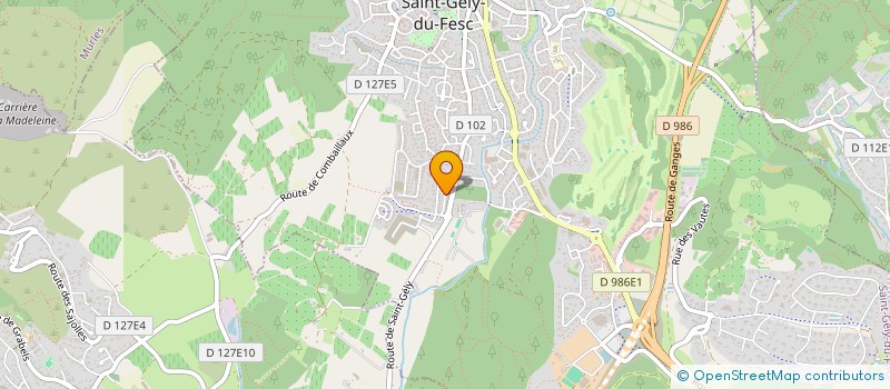 localisation de l'entreprise MONSIEUR PIERRE-LAURENT BERNE  SAINT-GELY-DU-FESC