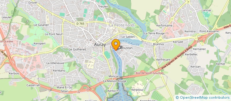localisation de l'entreprise MONSIEUR PIERRE LAVALOU à AURAY