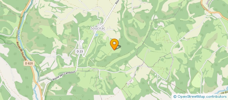 localisation de l'entreprise MONSIEUR PIERRE LAVERGNE  SOUCIRAC