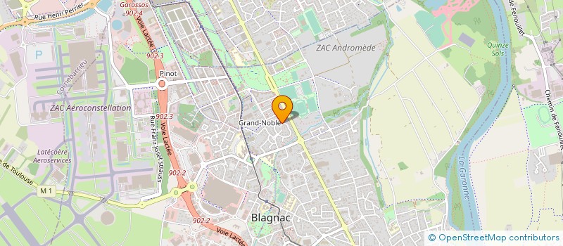 localisation de l'entreprise MONSIEUR PIERRE LAVERNHE  BLAGNAC