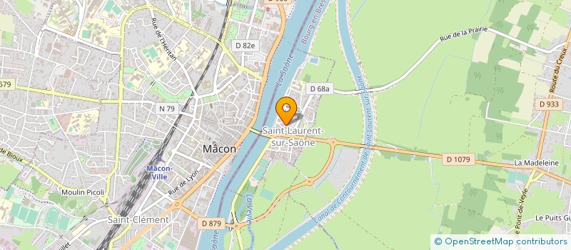 localisation de l'entreprise MONSIEUR PIERRE LAVIGNE  SAINT-LAURENT-SUR-SAONE