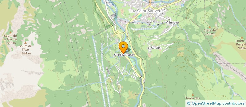 localisation de l'entreprise MONSIEUR PIERRE LE BALCH  LUZ-SAINT-SAUVEUR