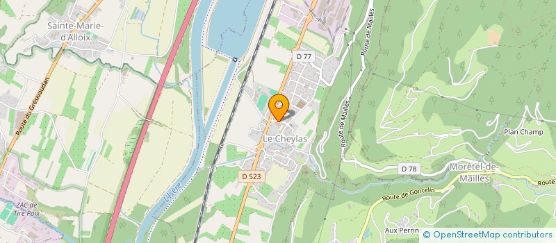 localisation de l'entreprise MONSIEUR PIERRE LE BARRE  ARVILLARD