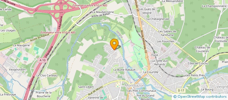 localisation de l'entreprise MONSIEUR PIERRE LE BAUT  MONTBAZON