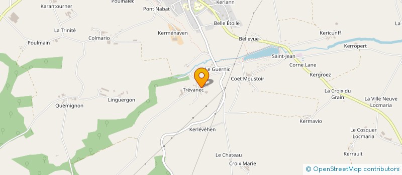 localisation de l'entreprise MONSIEUR PIERRE LE BELLER  CLEGUEREC