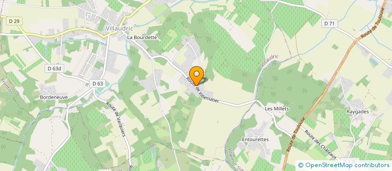 localisation de l'entreprise MONSIEUR PIERRE LE BLAYE  VILLAUDRIC