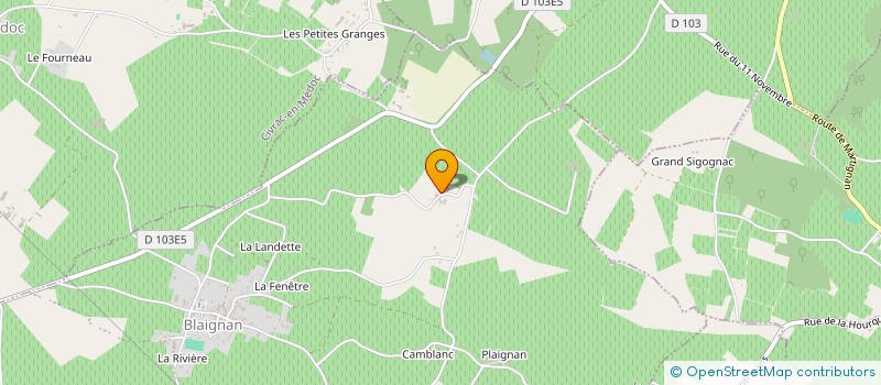localisation de l'entreprise MONSIEUR PIERRE LE BRIS à BLAIGNAN-PRIGNAC