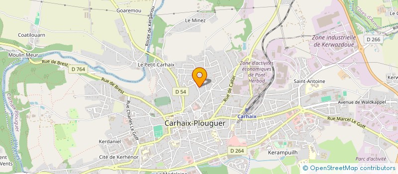 localisation de l'entreprise MONSIEUR PIERRE LE COADOU à CARHAIX-PLOUGUER
