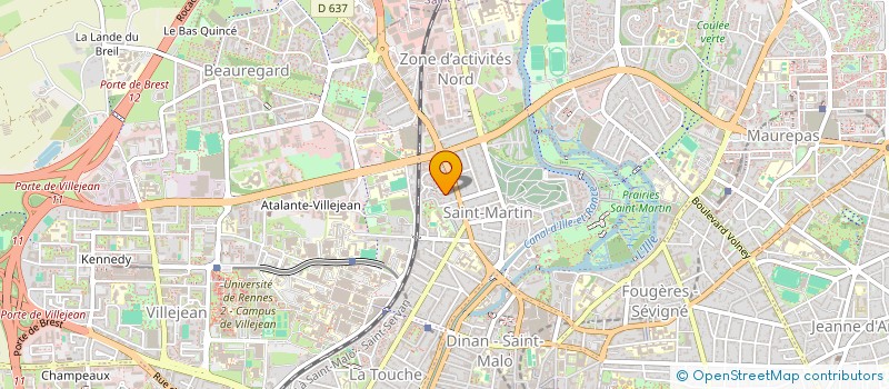 localisation de l'entreprise MONSIEUR PIERRE LE COUR  RENNES