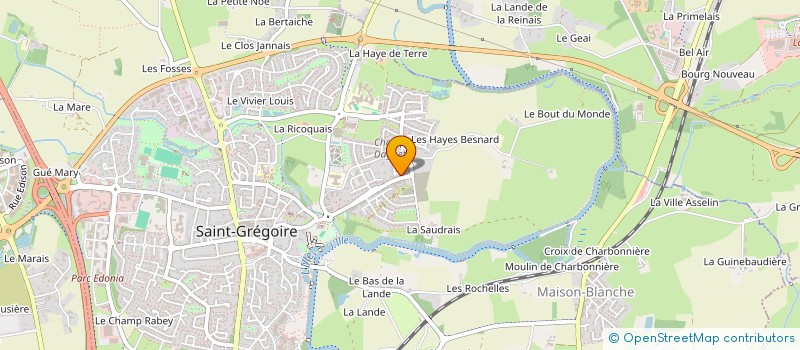 localisation de l'entreprise MONSIEUR PIERRE LE COUSTUMER à SAINT-GREGOIRE