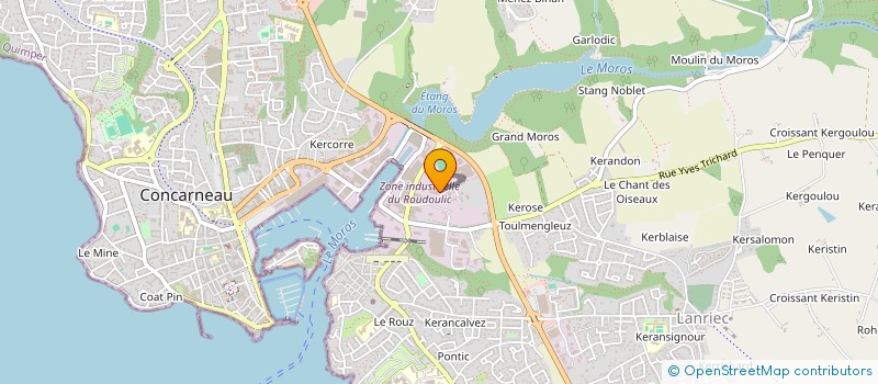 localisation de l'entreprise MONSIEUR PIERRE LE DEUNFF à CONCARNEAU