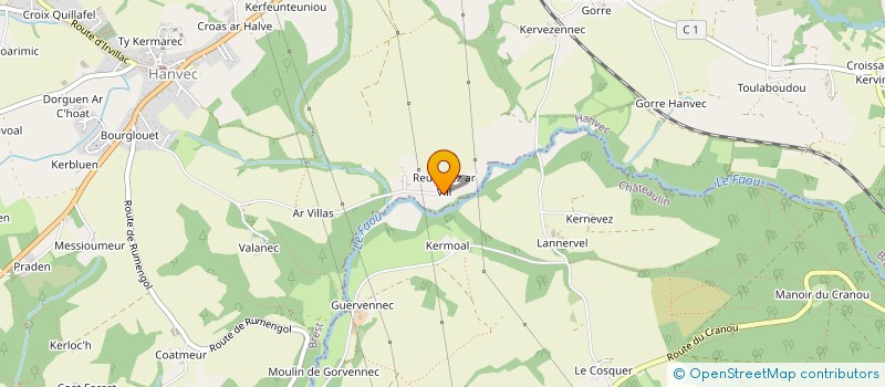 localisation de l'entreprise MONSIEUR PIERRE LE DU à HANVEC