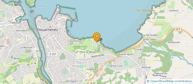 localisation de l'entreprise MONSIEUR PIERRE LE FLOCH à DOUARNENEZ