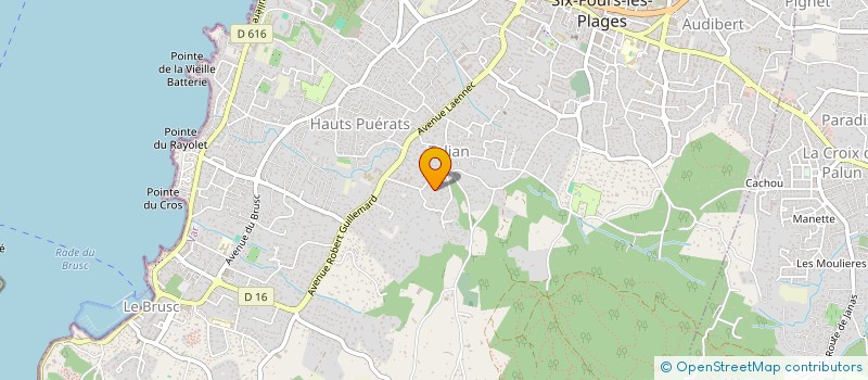 localisation de l'entreprise MONSIEUR PIERRE LE GALLO à SIX-FOURS-LES-PLAGES