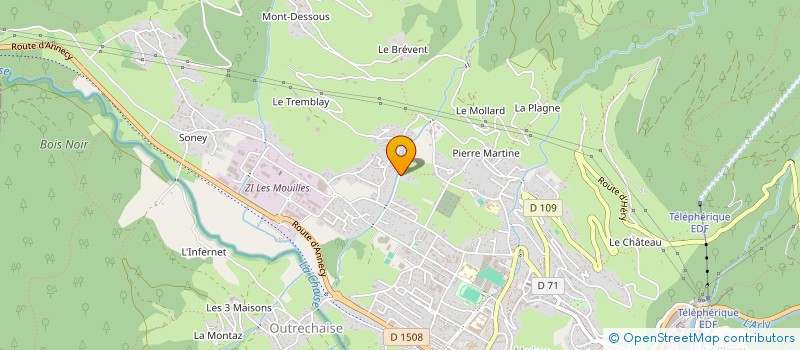 localisation de l'entreprise MONSIEUR PIERRE LE GARRERES  UGINE