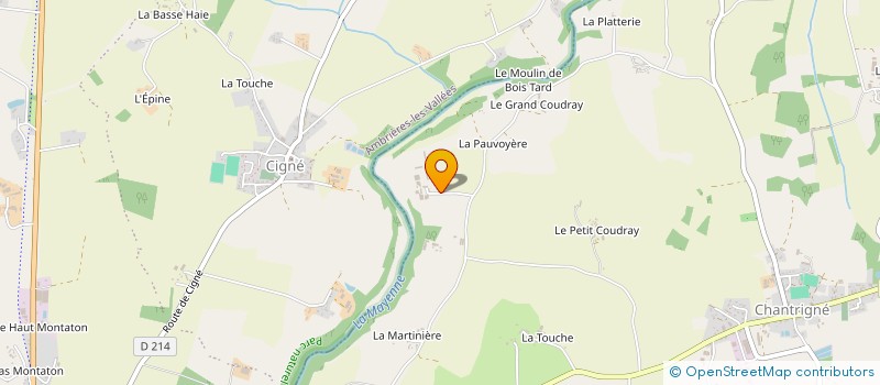 localisation de l'entreprise MONSIEUR PIERRE LE GROS  CHANTRIGNE