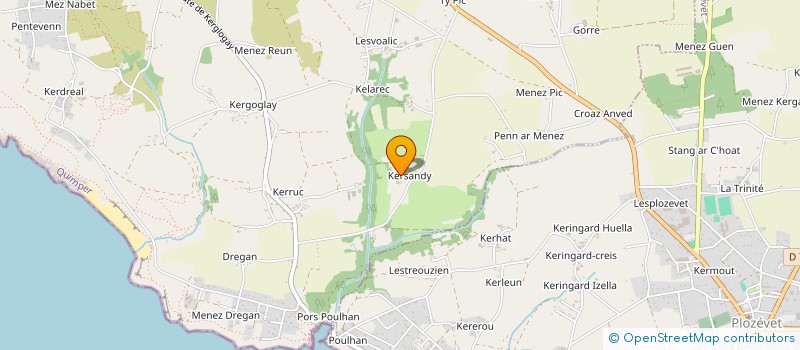 localisation de l'entreprise MONSIEUR PIERRE LE GUELLEC  PLOUHINEC