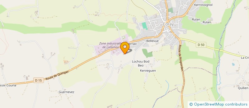 localisation de l'entreprise MONSIEUR PIERRE LE GUERN  CORAY