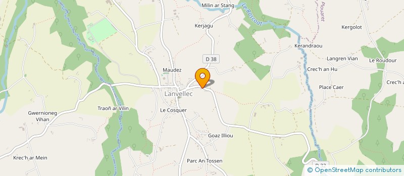 localisation de l'entreprise MONSIEUR PIERRE LE GUESCLOU à LE VIEUX-MARCHE