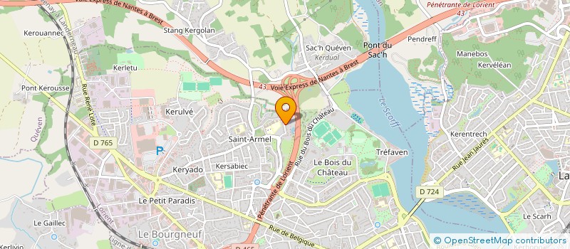 localisation de l'entreprise MONSIEUR PIERRE LE HEGARAT  LORIENT