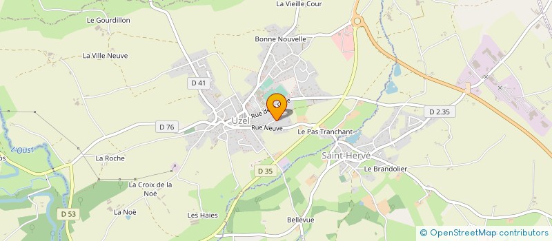 localisation de l'entreprise MONSIEUR PIERRE LE HELLOCO à UZEL