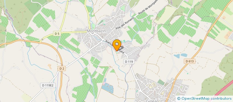 localisation de l'entreprise MONSIEUR PIERRE LE JAN  MONTBAZIN