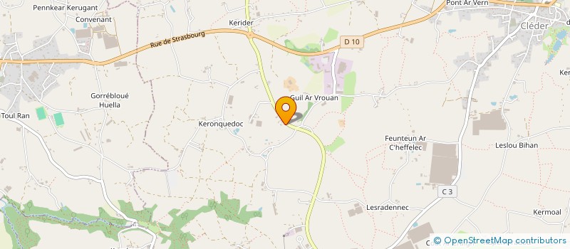 localisation de l'entreprise MONSIEUR PIERRE LE JAN  CLEDER