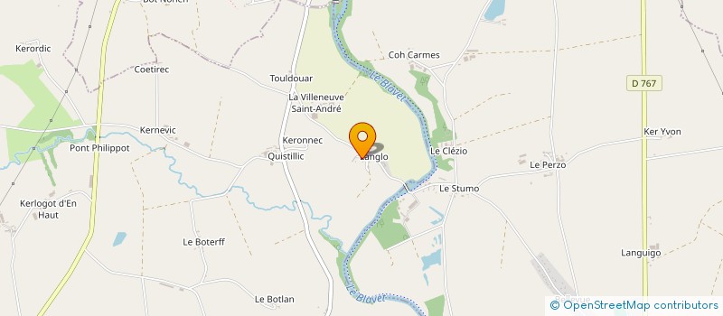 localisation de l'entreprise MONSIEUR PIERRE LE LU  CLEGUEREC