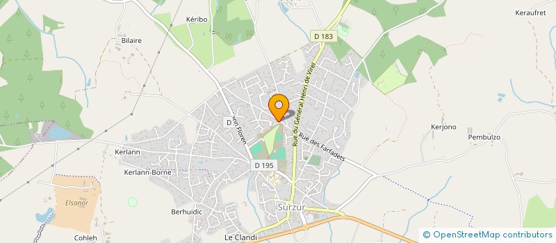 localisation de l'entreprise MONSIEUR PIERRE LE MAGUER  SURZUR