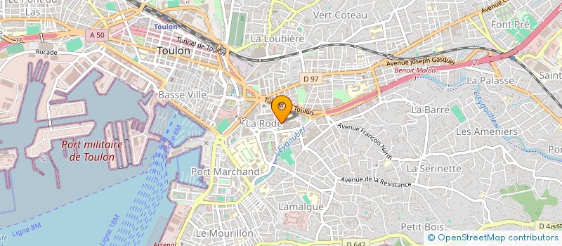 localisation de l'entreprise MONSIEUR PIERRE LE MEUR  TOULON